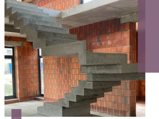 Изготовление бетонных лестниц под ключ в Шахтах