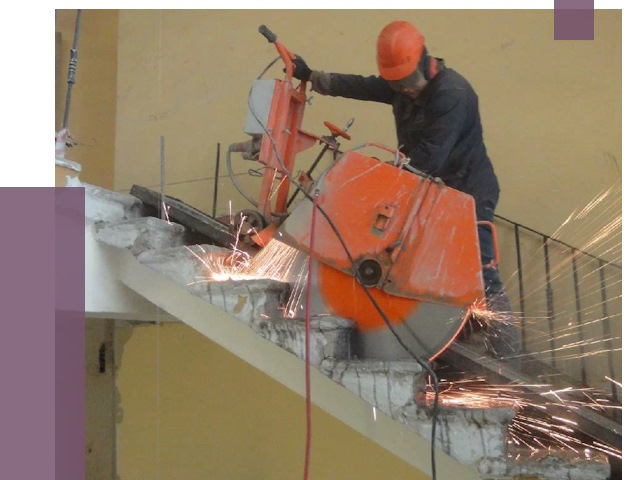 Демонтаж бетонных лестниц в Шахтах от 4884 руб. за м2 | ПРОЛЁТ-Шхт