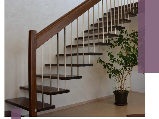 Лестницы на больцах под ключ в Шахтах – изготовление и монтаж