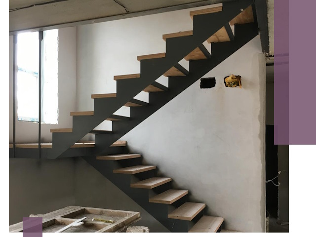 Изготовление лестниц на металлокаркасе в Шахтах от производителя