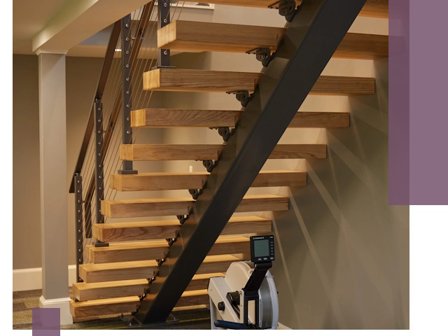 Лестницы на монокосоурах под ключ в Шахтах - изготовление и монтаж