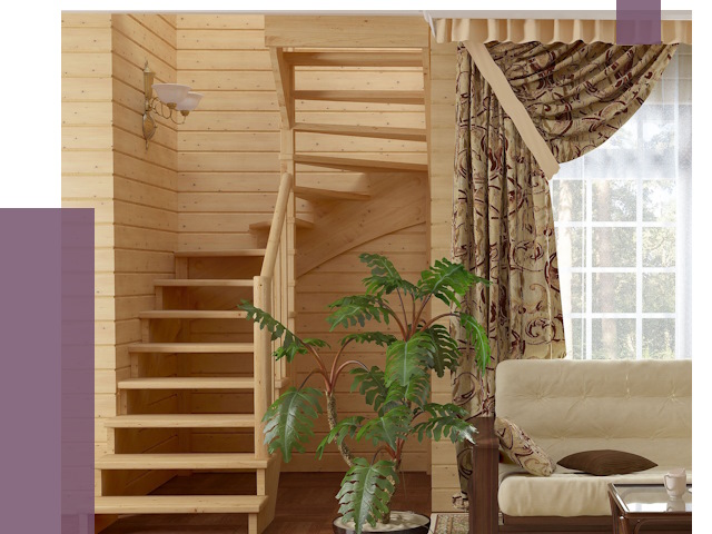 Лестницы для дачи в Шахтах от 80584 руб.  | ПРОЛЁТ-Шхт