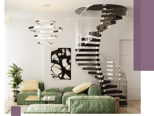 Лестницы для двухуровневой квартиры в Шахтах — изготовление и монтаж