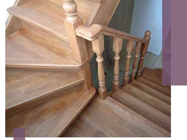 Дубовые лестницы под ключ в Шахтах: изготовление и монтаж