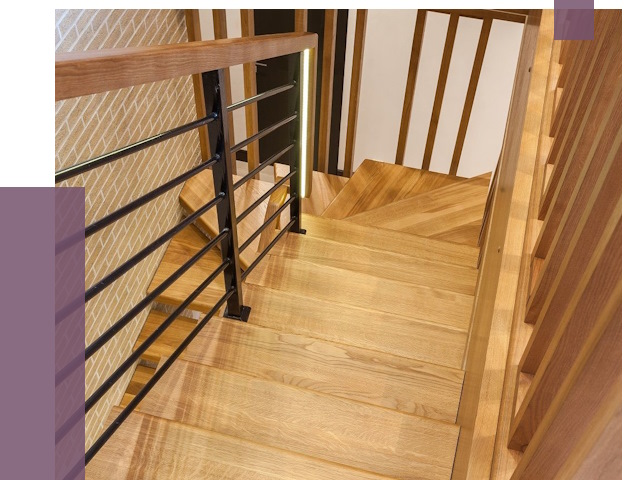 Лестницы из ясеня в Шахтах под ключ от 10636 руб. 