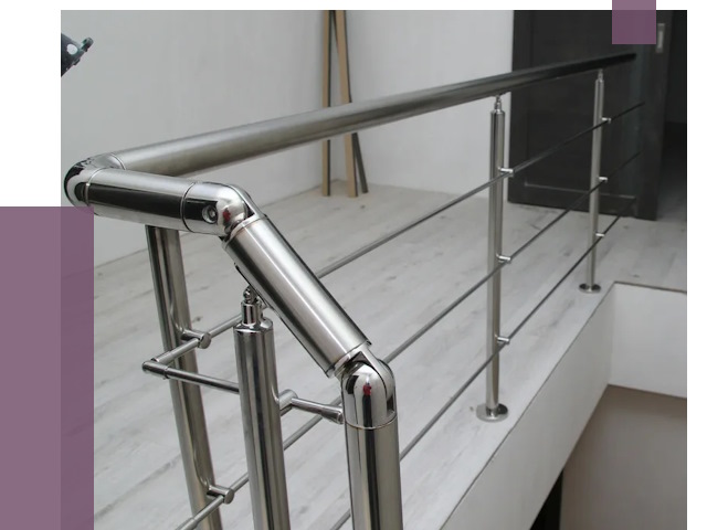 Перила из нержавеющей стали в Шахтах от 9551 руб. под ключ | ПРОЛЁТ-Шхт