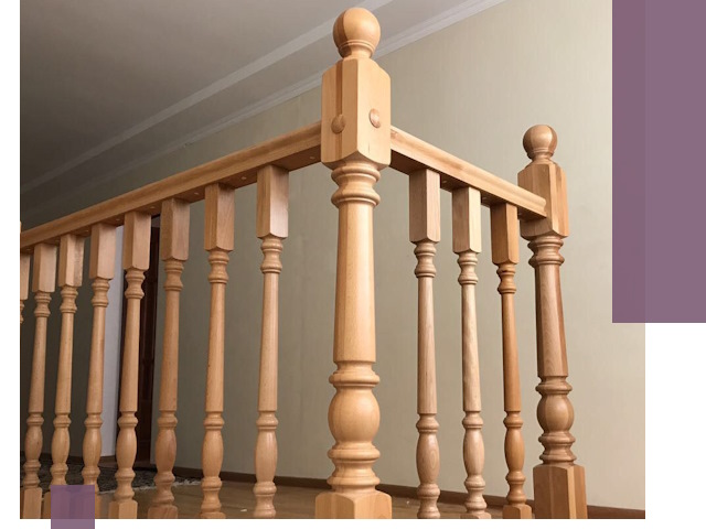 Деревянные перила на заказ в Шахтах: монтаж и изготовление