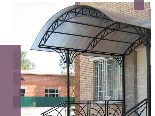 Металлические навесы и козырьки в Шахтах от 13566 руб.