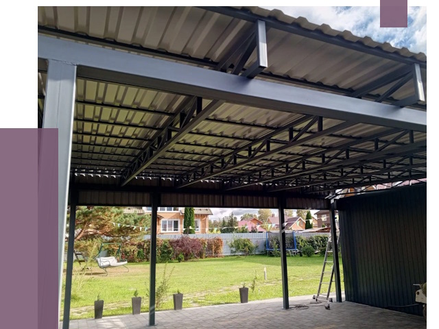 Монтаж навесов в Шахтах от 7814 руб. — установка навеса | ПРОЛЁТ-Шхт