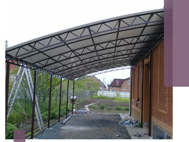 Профессиональный монтаж навесов под ключ в Шахтах