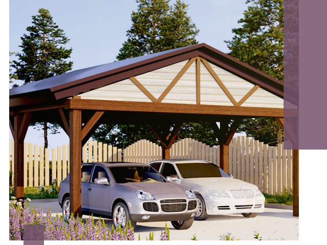 Навесы для автомобиля в Шахтах — изготовление и монтаж