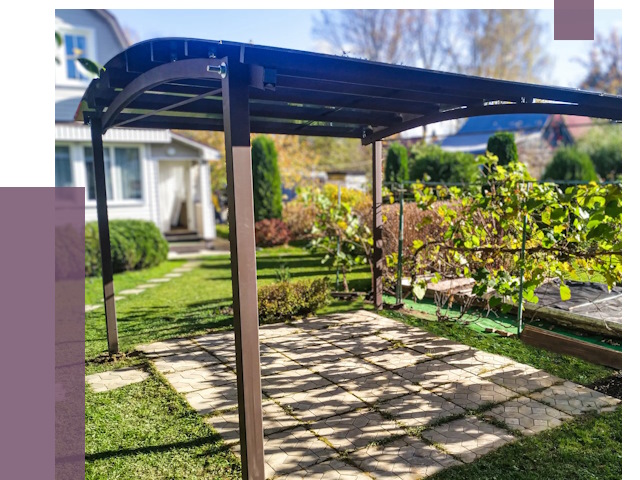 Навесы для дачи в Шахтах от 13512 руб. под ключ — ПРОЛЁТ-Шхт