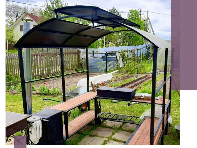 Навесы для барбекю в Шахтах: изготовление, монтаж и демонтаж