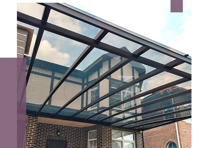 Навесы из поликарбоната в Шахтах от 9138 руб. под ключ — ПРОЛЁТ-Шхт