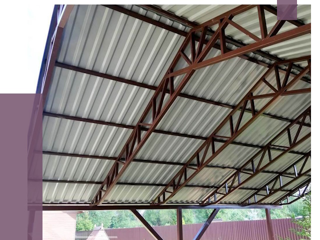 Навесы из профнастила в Шахтах от 7814 руб. | ПРОЛЁТ-Шхт