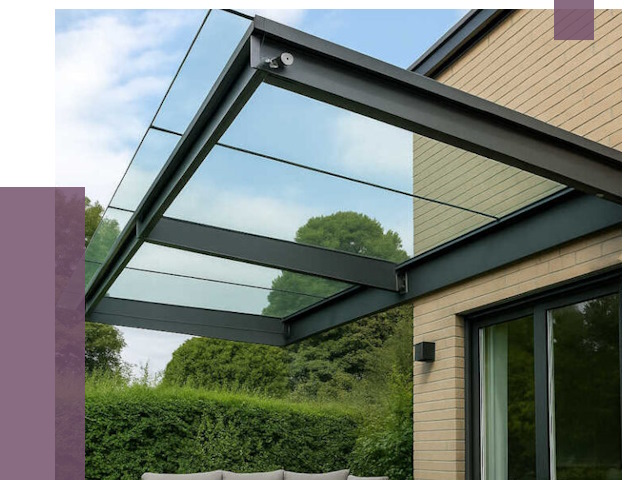 Стеклянные навесы и козырьки в Шахтах от 13024 руб.