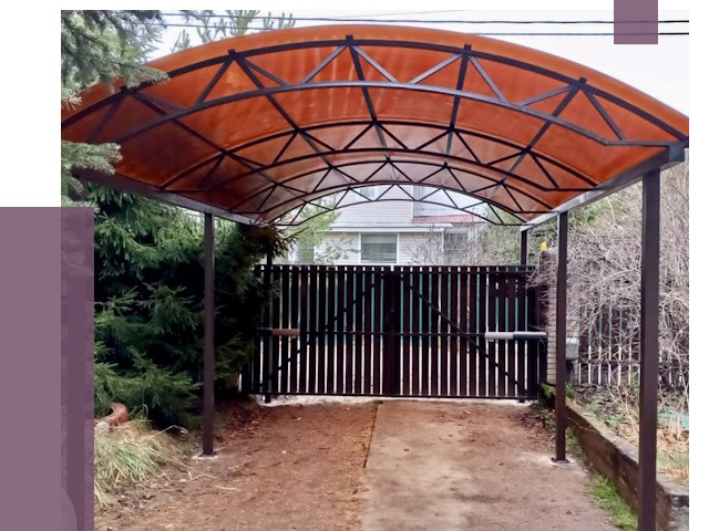 Арочные навесы в Шахтах от 13512 руб. — изготовление и монтаж | ПРОЛЁТ-Шхт