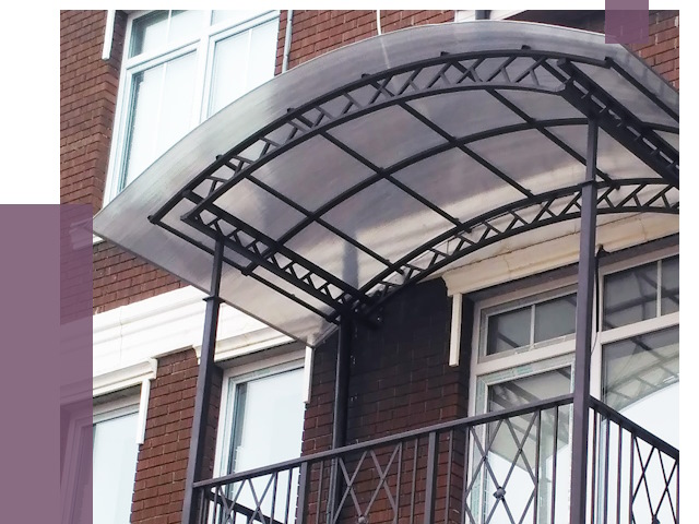 Козырьки над балконом в Шахтах от 9171 руб.  | ПРОЛЁТ-Шхт