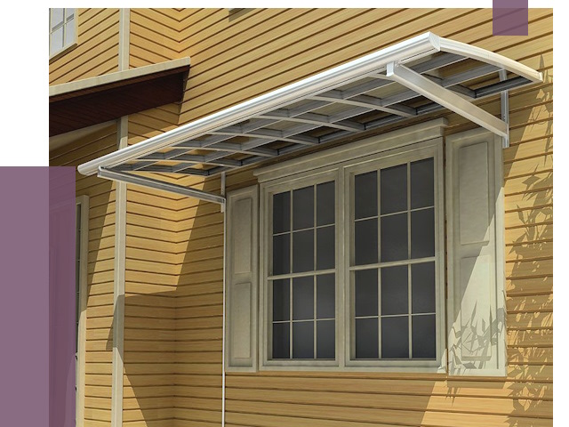 Козырьки над окнами в Шахтах от 8085 руб. — монтаж, покупки | ПРОЛЁТ-Шхт