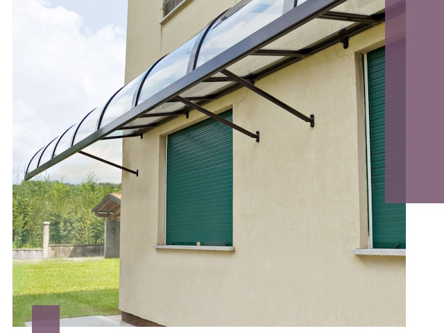 Козырьки над окнами в Шахтах — изготовление и монтаж по выгоде