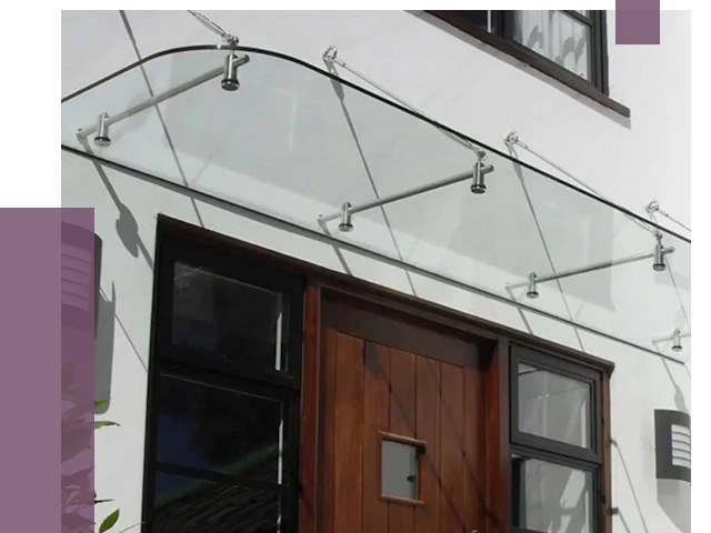 Стеклянные козырьки в Шахтах от 20078 руб. | ПРОЛЁТ-Шхт