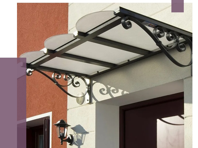 Односкатные козырьки в Шахтах от 8899 руб.  | ПРОЛЁТ-Шхт