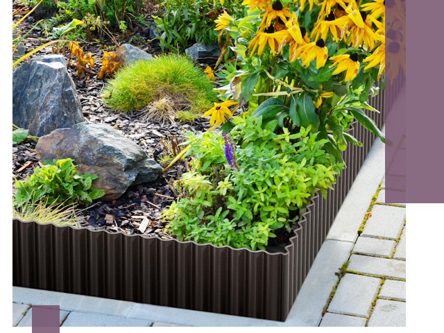 Металлические бордюры для клумб в Шахтах — производство и монтаж