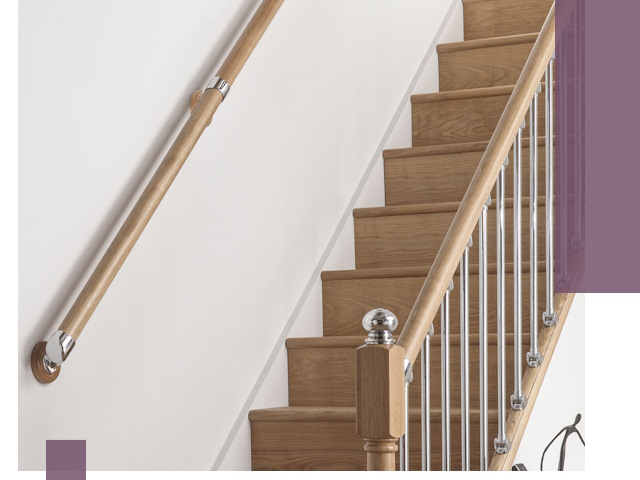 Пристенные поручни из стали и нержавейки под монтаж в Шахтах